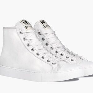 Woman Classic High Top White Sneakers
